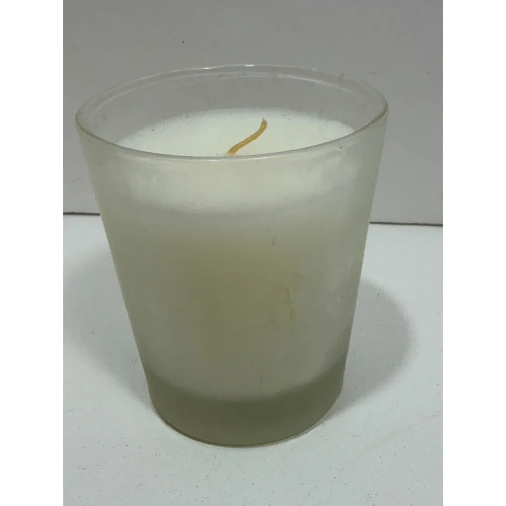 Crabtree & Evelyn‎ Scented Candle in Frosted Glass Jar with Silver Tree Logo